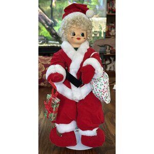 Vintage Collectible 1988 Brinn's December‎ Christmas Calendar Clown Doll & Stand